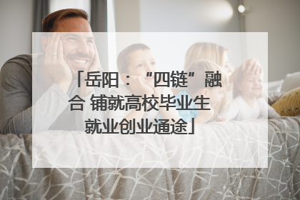 岳阳：“四链”融合 铺就高校毕业生就业创业通途