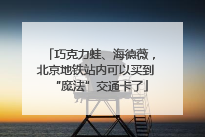 巧克力蛙、海德薇，北京地铁站内可以买到“魔法”交通卡了