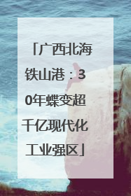 广西北海铁山港：30年蝶变超千亿现代化工业强区
