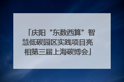庆阳“东数西算”智慧低碳园区实践项目亮相第三届上海碳博会