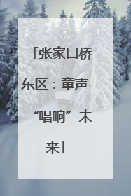 张家口桥东区：童声“唱响”未来