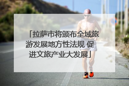 拉萨市将颁布全域旅游发展地方性法规 促进文旅产业大发展