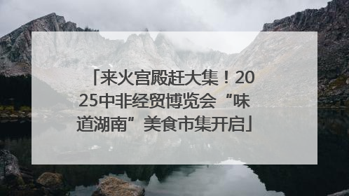 来火宫殿赶大集！2025中非经贸博览会“味道湖南”美食市集开启