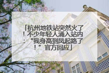 杭州地铁站突然火了！不少年轻人涌入站内：“我身高到凤起路了！”官方回应