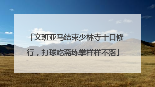 文班亚马结束少林寺十日修行，打球吃斋练拳样样不落