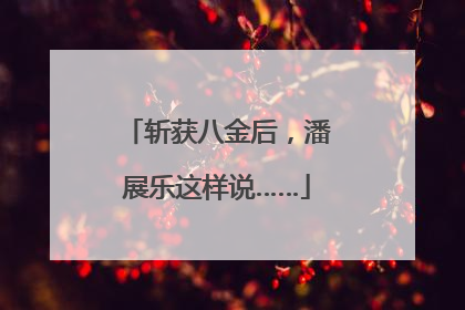 斩获八金后，潘展乐这样说……