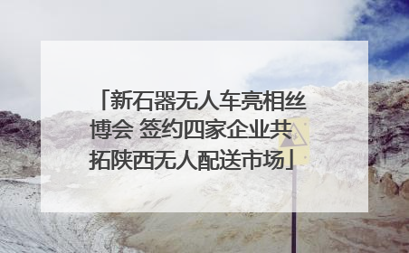 新石器无人车亮相丝博会 签约四家企业共拓陕西无人配送市场