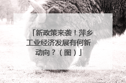 新政策来袭！萍乡工业经济发展有何新动向？（图）