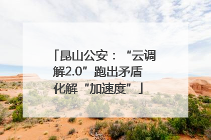 昆山公安：“云调解2.0”跑出矛盾化解“加速度”