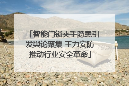 智能门锁夹手隐患引发舆论聚集 王力安防推动行业安全革命