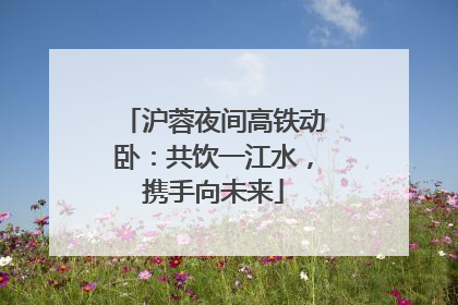 沪蓉夜间高铁动卧：共饮一江水，携手向未来