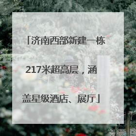 济南西部新建一栋217米超高层，涵盖星级酒店、展厅