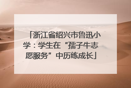 浙江省绍兴市鲁迅小学：学生在“孺子牛志愿服务”中历练成长