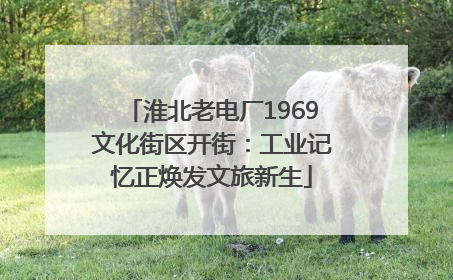 淮北老电厂1969文化街区开街：工业记忆正焕发文旅新生