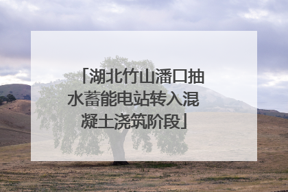湖北竹山潘口抽水蓄能电站转入混凝土浇筑阶段