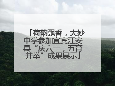 荷韵飘香，大妙中学参加宜宾江安县“庆六一，五育并举”成果展示