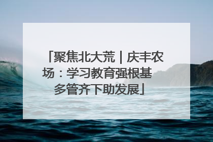 聚焦北大荒｜庆丰农场：学习教育强根基 多管齐下助发展