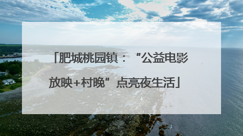 肥城桃园镇：“公益电影放映+村晚”点亮夜生活