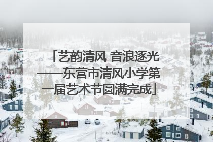 艺韵清风 音浪逐光——东营市清风小学第一届艺术节圆满完成