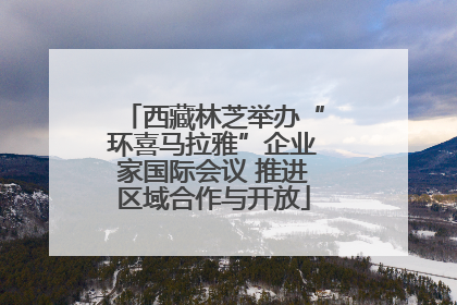 西藏林芝举办“环喜马拉雅”企业家国际会议 推进区域合作与开放
