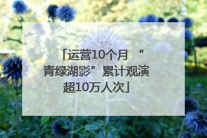 运营10个月 “青绿湖影”累计观演超10万人次