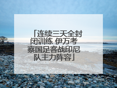 连续三天全封闭训练 伊万考察国足客战印尼队主力阵容