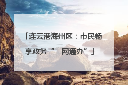 连云港海州区：市民畅享政务“一网通办”
