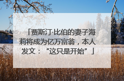 贾斯汀·比伯的妻子海莉将成为亿万富翁，本人发文：“这只是开始”