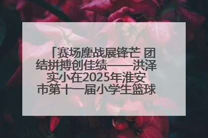 赛场鏖战展锋芒 团结拼搏创佳绩——洪泽实小在2025年淮安市第十一届小学生篮球比赛中再获佳绩