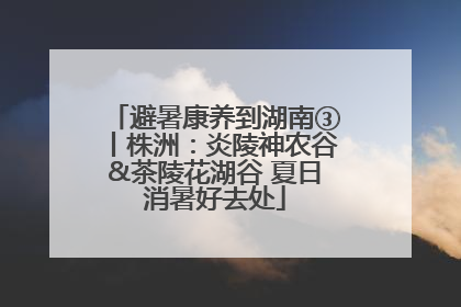 避暑康养到湖南③丨株洲：炎陵神农谷&茶陵花湖谷 夏日消暑好去处