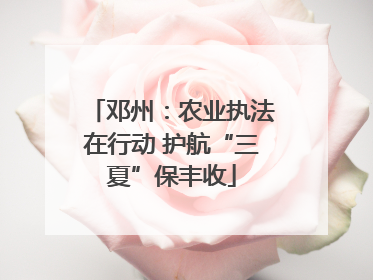 邓州：农业执法在行动 护航“三夏”保丰收