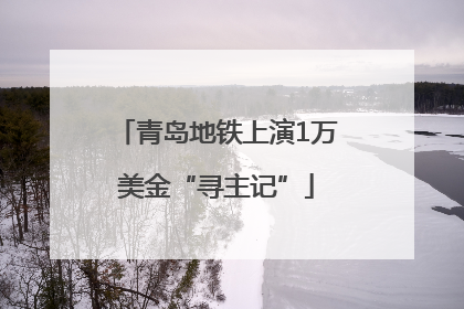 青岛地铁上演1万美金“寻主记”