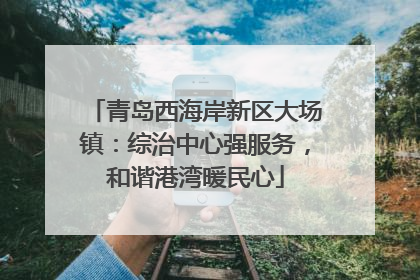 青岛西海岸新区大场镇：综治中心强服务，和谐港湾暖民心