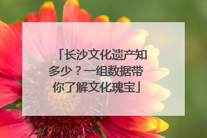 长沙文化遗产知多少？一组数据带你了解文化瑰宝