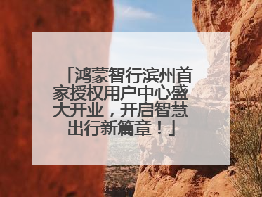 鸿蒙智行滨州首家授权用户中心盛大开业，开启智慧出行新篇章！