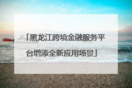 黑龙江跨境金融服务平台增添全新应用场景