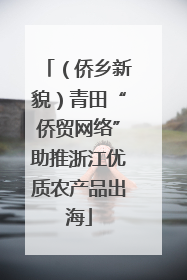 （侨乡新貌）青田“侨贸网络”助推浙江优质农产品出海