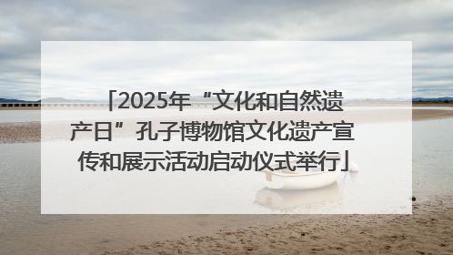 2025年“文化和自然遗产日”孔子博物馆文化遗产宣传和展示活动启动仪式举行