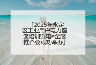 2025年永定区工业用户电力座谈培训暨电e金服推介会成功举办
