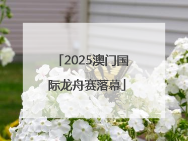 2025澳门国际龙舟赛落幕