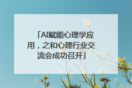 AI赋能心理学应用，之和心理行业交流会成功召开