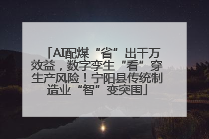 AI配煤“省”出千万效益，数字孪生“看”穿生产风险！宁阳县传统制造业“智”变突围